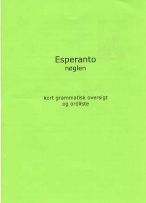 Esperanto-ŝlosilo dana kovrilpaĝo